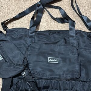 Foldie Black Travel Organizer Bag